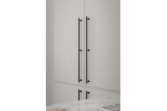Greep VILLA LONG BA640 L690 alu + zamak mat zwart